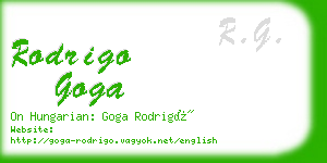 rodrigo goga business card